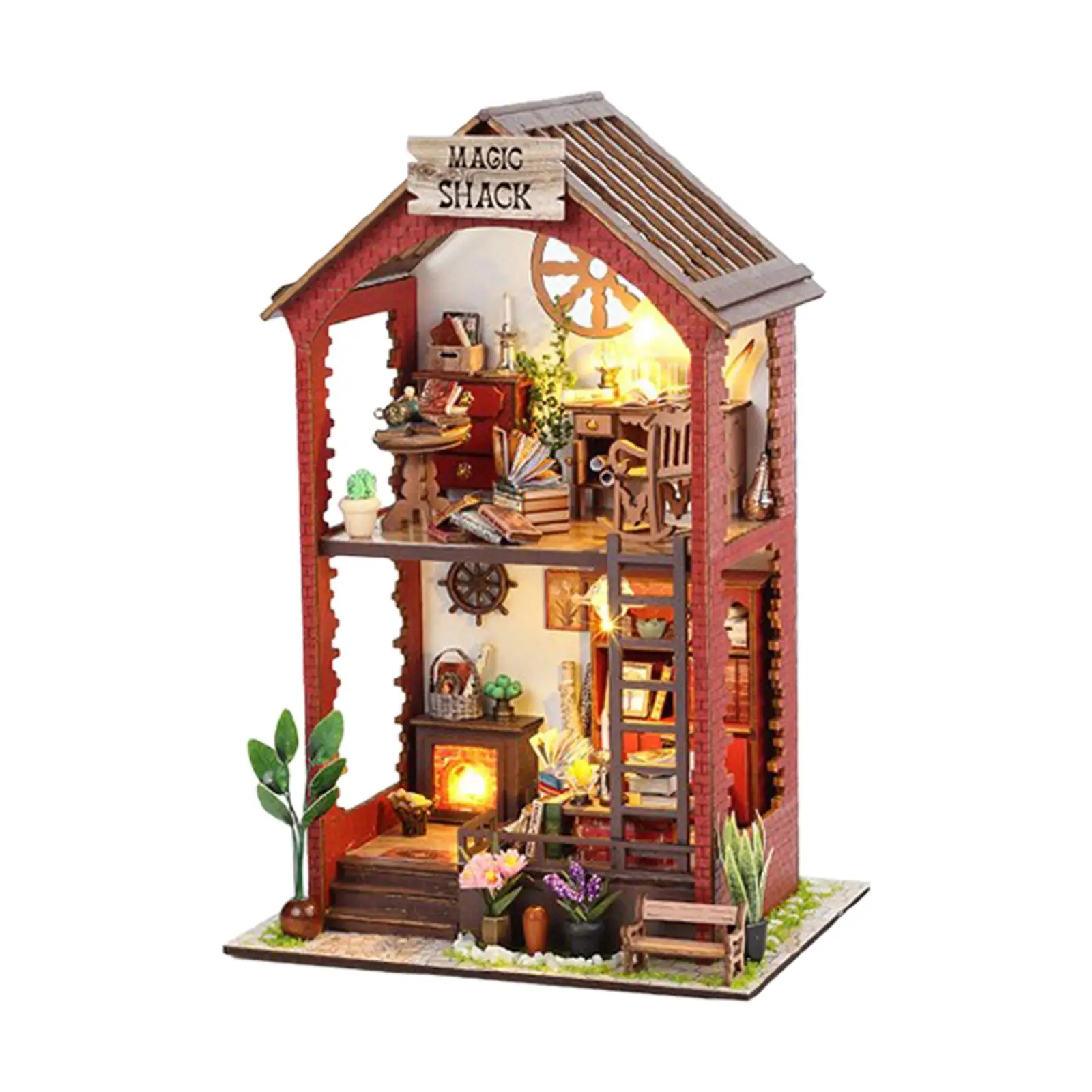 

Деревянные подставки для книг для кукольного домика, наборы для книг «сделай сам», для взрослых, детей, дней рождения