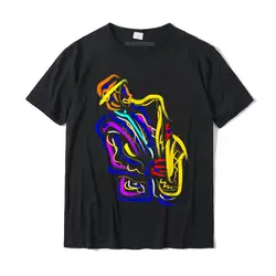 Saxophonist Jazz Musician Gift Idea Saxophone T-Shirt T Shirts Tops Tees Cute Cotton Casual 3D Printed Mens