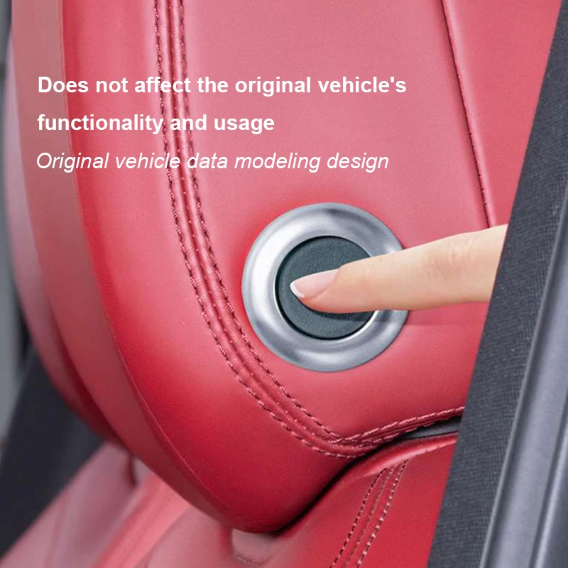 Car Seat Headrest Adjustment Button Decoration Ring For Porsche Cayenne Macan Interior Styling Modification Accessories