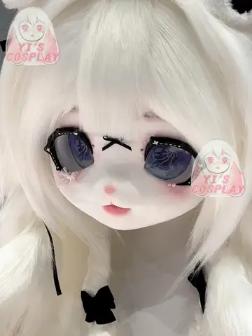 Yis 코스프레 맞춤형 모피 헤드 Kigurumi 헤드 코스프레 Kemono Fursuit 수제 헤드셋 Beast Customized Fursuit Kemono Head