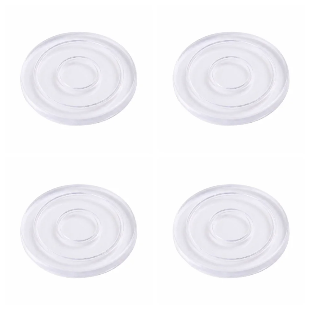 4Pcs Non-Slip Silent Table Foot Mat Transparent Washable Furniture Gaskets Anti-Moving Multi-functional Table Leg Gaskets