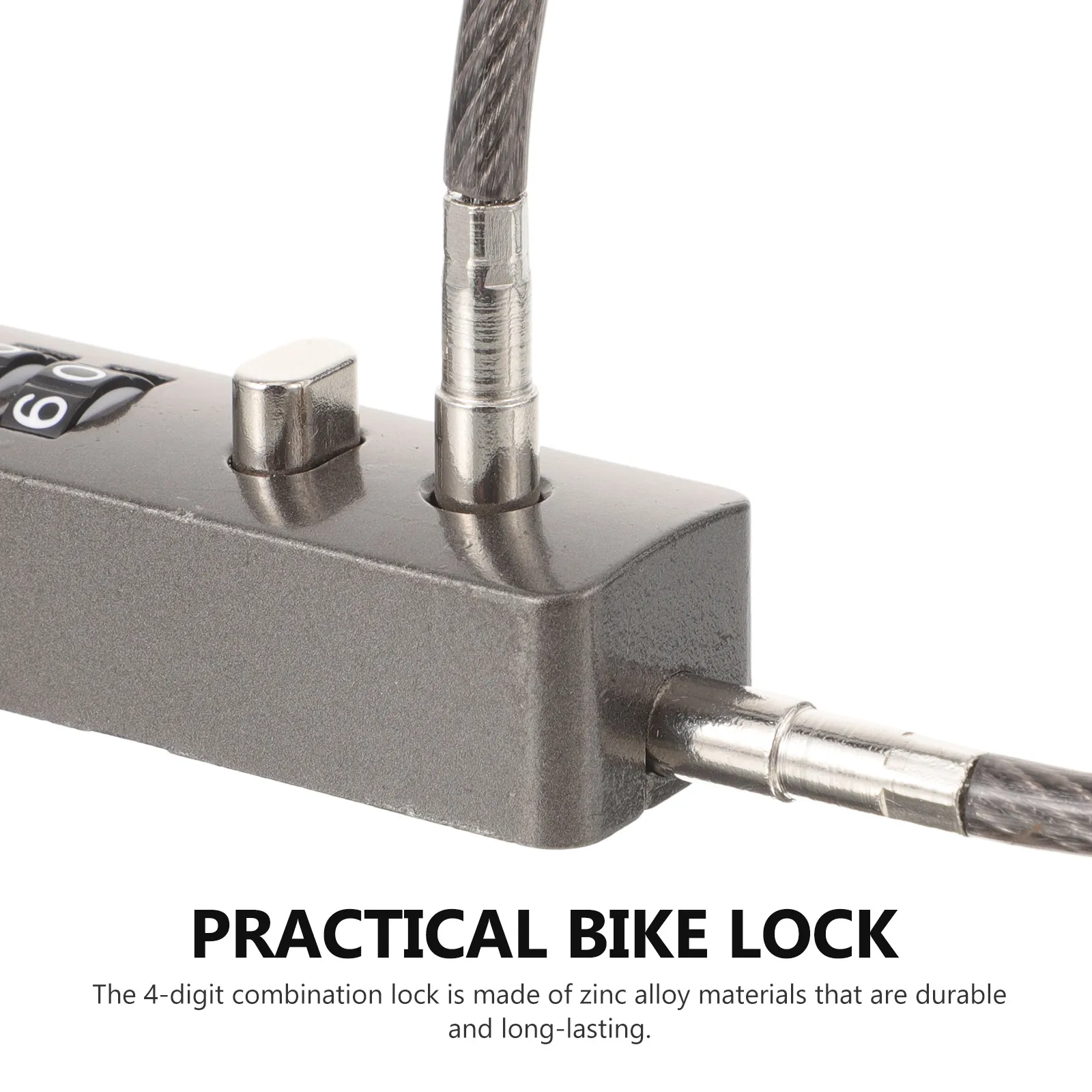 

4 Digit Combination Cable Lock for Luggage Bicycle Stroller Suitcase Backpack Kayak Snowboard Adjustable Security Lock