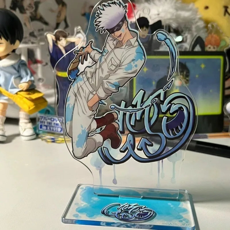 

New Gojo Satoru Acrylic Stand Figure Jujutsu Kaisen Anime Peripherals Delicate Fashion High Definition Trend Desktop Ornament