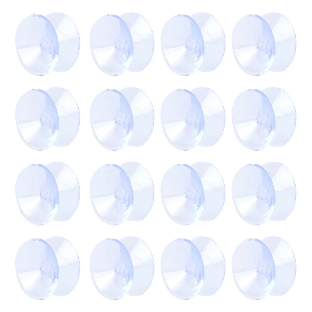 30Pcs Double Sided Suction Cups for Glass Table Tops 35Mm Clear PVC Suction Pads Easy Install Removable Tabletop Glass Sucker
