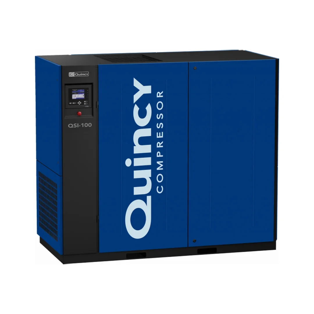 Quincy QSI 55 to 90 kW Oil Injected Screw Air Compressor Direct Drive Air Cooling Helical Lobe Compressor Air Compressor