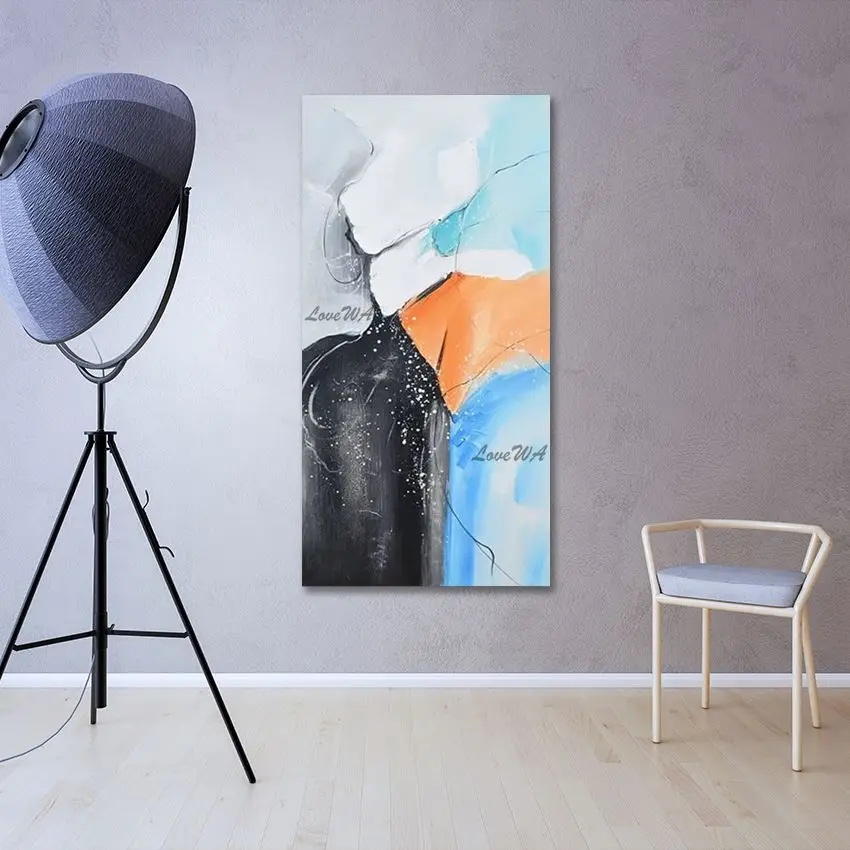 

Абстрактные картины на холсте, современные произведения искусства ручной работы, последнее поступление, художественные поделки, безрамный, акриловый декор, настенная картина для комнаты