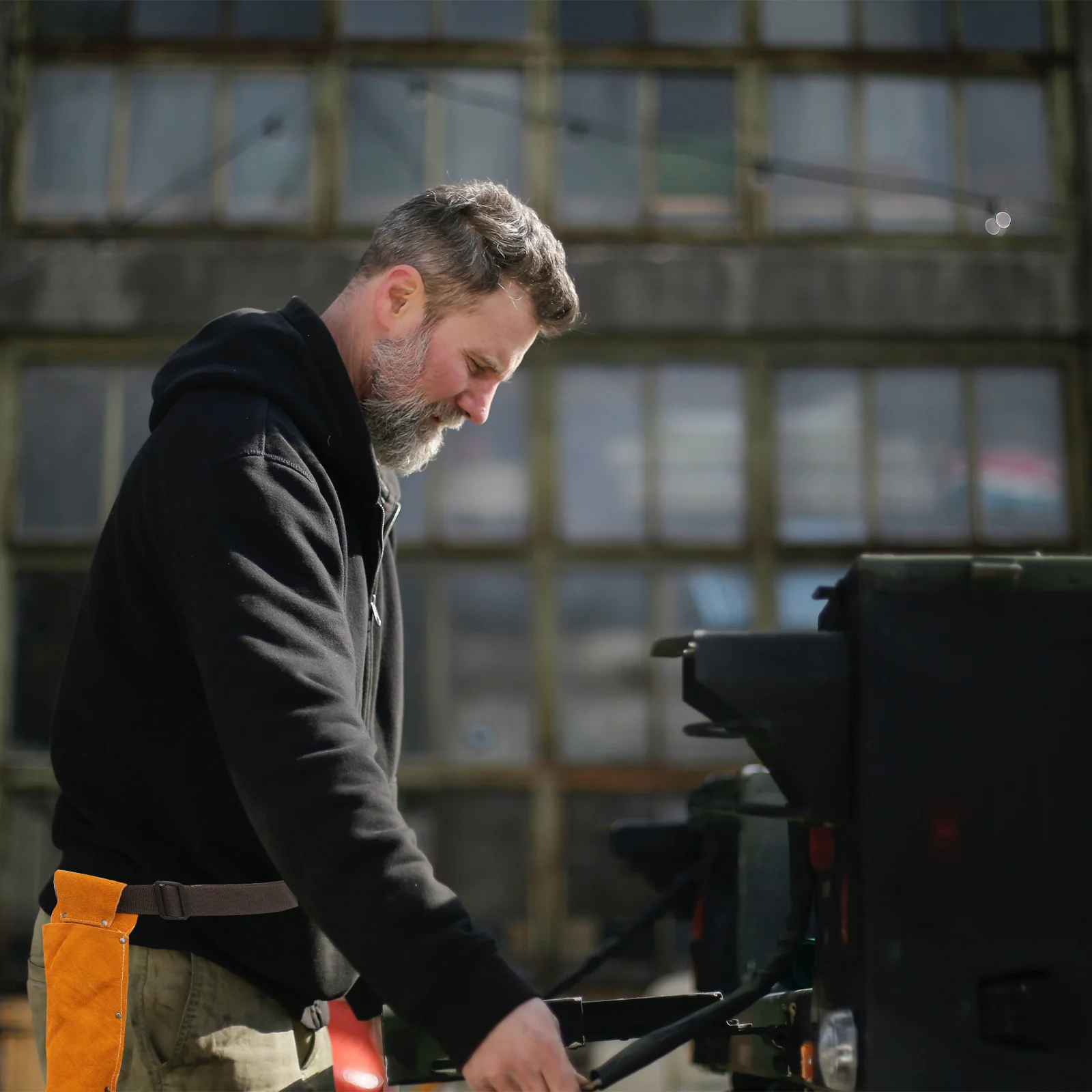 

Welding Rod Tool Bag Anti-Scalding Flame-Resistant Holder For High- Work Durable Cowhide Pouch Storage