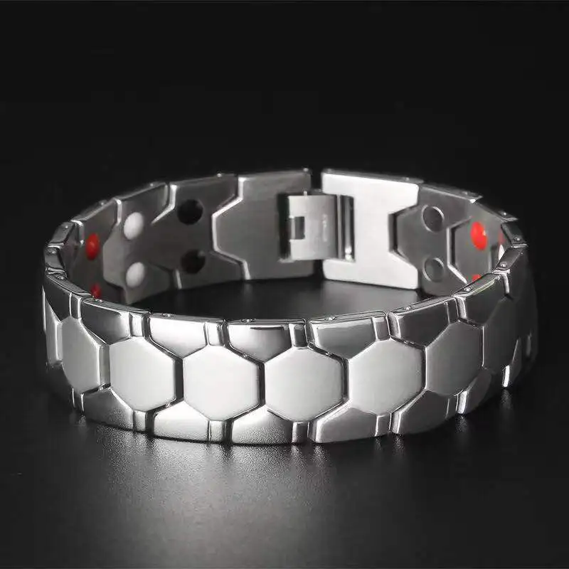 Men Elegant Magnetic Bracelet Adjustable Length For Carpal Tunnel Syndrom