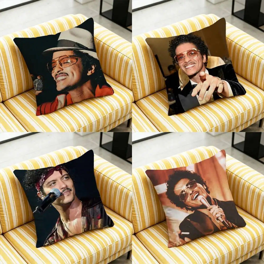 For Bruno Mars Throw Pillow Cover Case Custom Gift Decorative Pillowcase Accent Cushion Covers