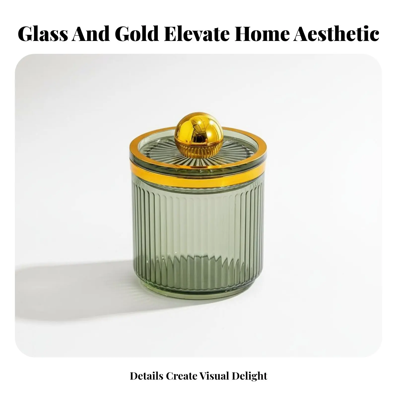 Sealed Food Jar Moisture-Resistant Airtight Food Canister Decorative Storage Canister Elegant Luxury Design Decorative Storage