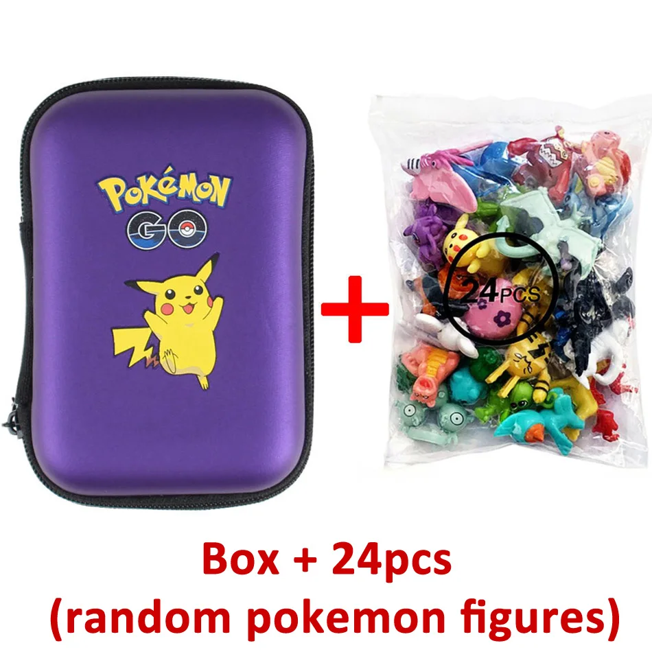 24pcs 1 Bag Pokemon Figures Toy Set 2-3cm Bulk Anime Mini Doll Lot Pikachu Figurine Small Pocket Monster Birthday Gift