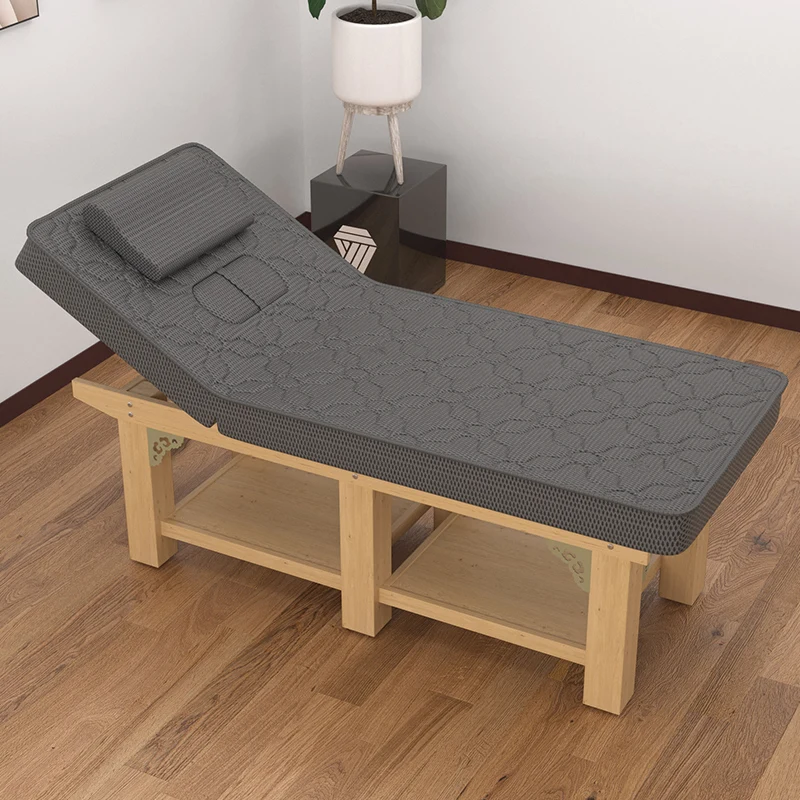 Beauty bed latex solid wood beauty salon special constant temperature heating SPA massage