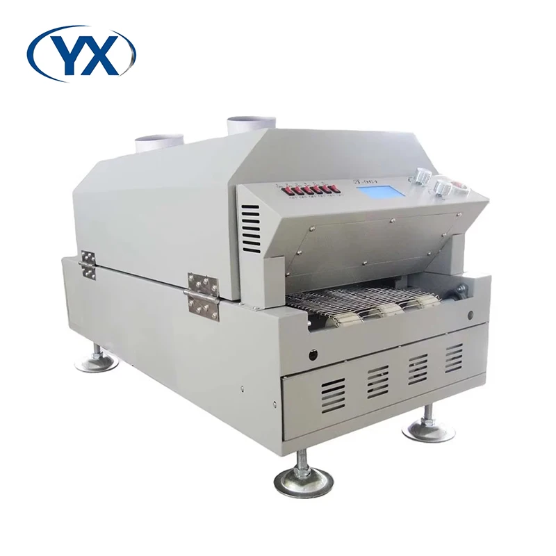 

Печь для оплавления печатных плат, сборная линия SMT T961, настольный SMD, инфракрасный конвейер горячего воздуха, волновой паяльный чип, монтажный прибор