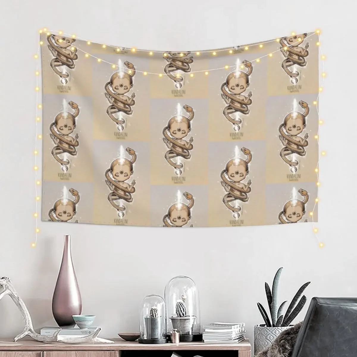 Kundalini Awakening Tapestry Aesthetic Room Decor Korean Mushroom Home Decor Aesthetic Room Decorations Tapestry