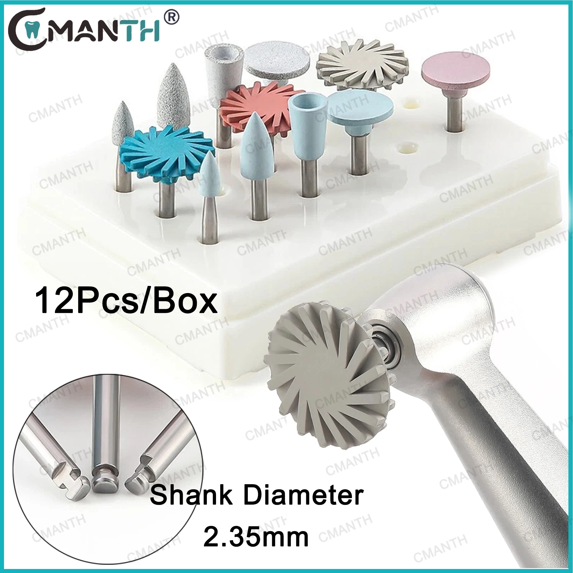 

12 шт./кор., набор для полировки стоматологического композита RA, резиновая алмазная смола, силиконовая шлифовка для углового наконечника, материалы для стоматолога