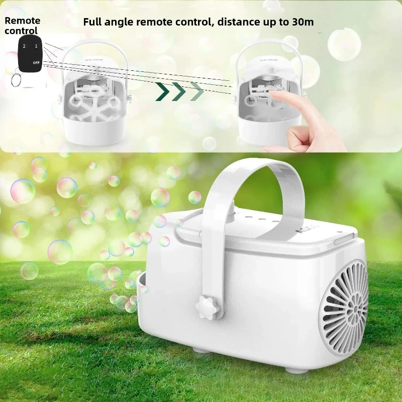 

HYS control bubble machine 220V power supply or battery or power bank stage wedding outdoor fully automatic