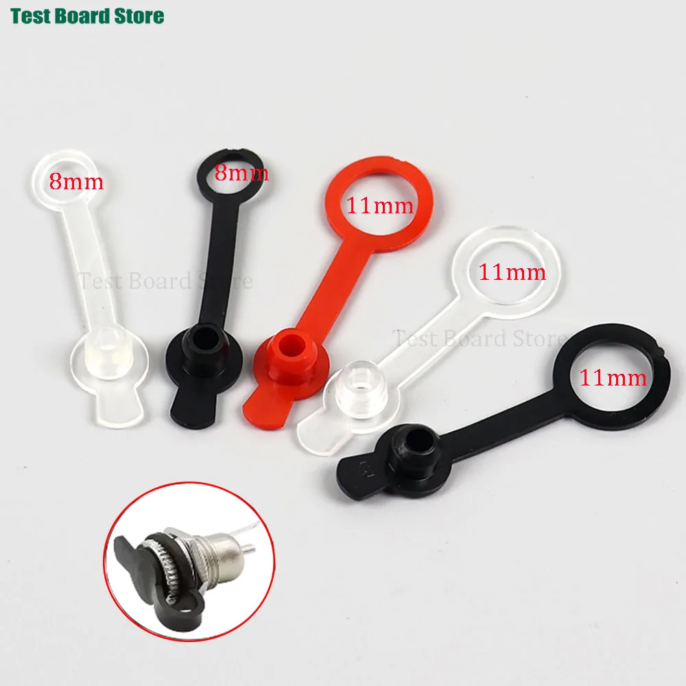 2/5/10Pcs DC Power Waterproof Cap 5.5*2.1mm 5.5*2.5mm Jack Female Socket Connector Diameter DC022 DC022B DC099 DC025M 8mm 11mm