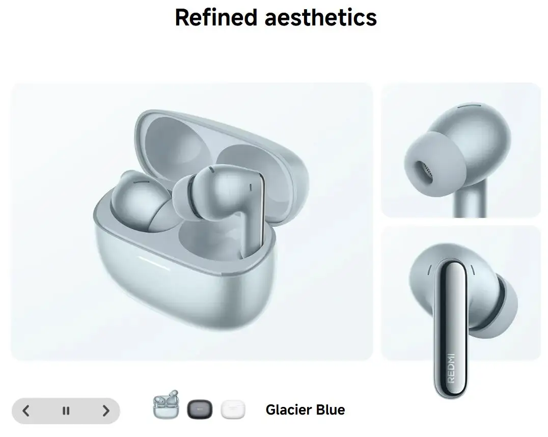 Xiaomi REDMI Buds 8 Pro Kabellose Bluetooth-Kopfhörer, Dreifach-Mikrofon mit bis zu 55dB Smart AI-Geräuschunterdrückung, Hi-Res Audio mit LDAC BT5.4 Kabellose Kopfhörer – Detail 11