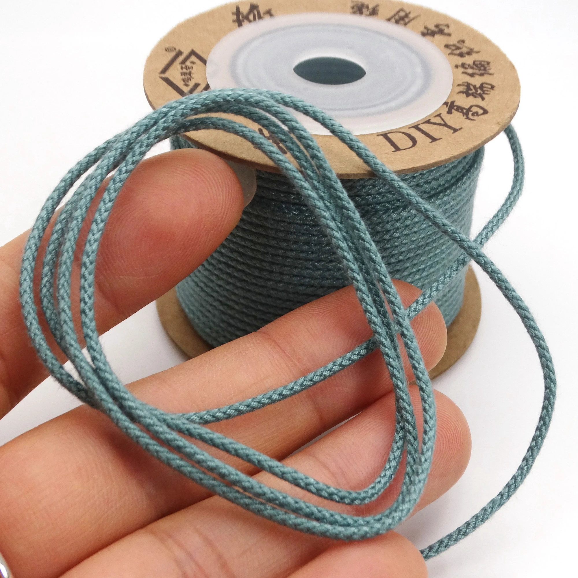 Jewelry thread DIY bracelet rope Cotton thread woven rope 1.5mm20meter/roll colored strands line woven yarn strong and beautiful