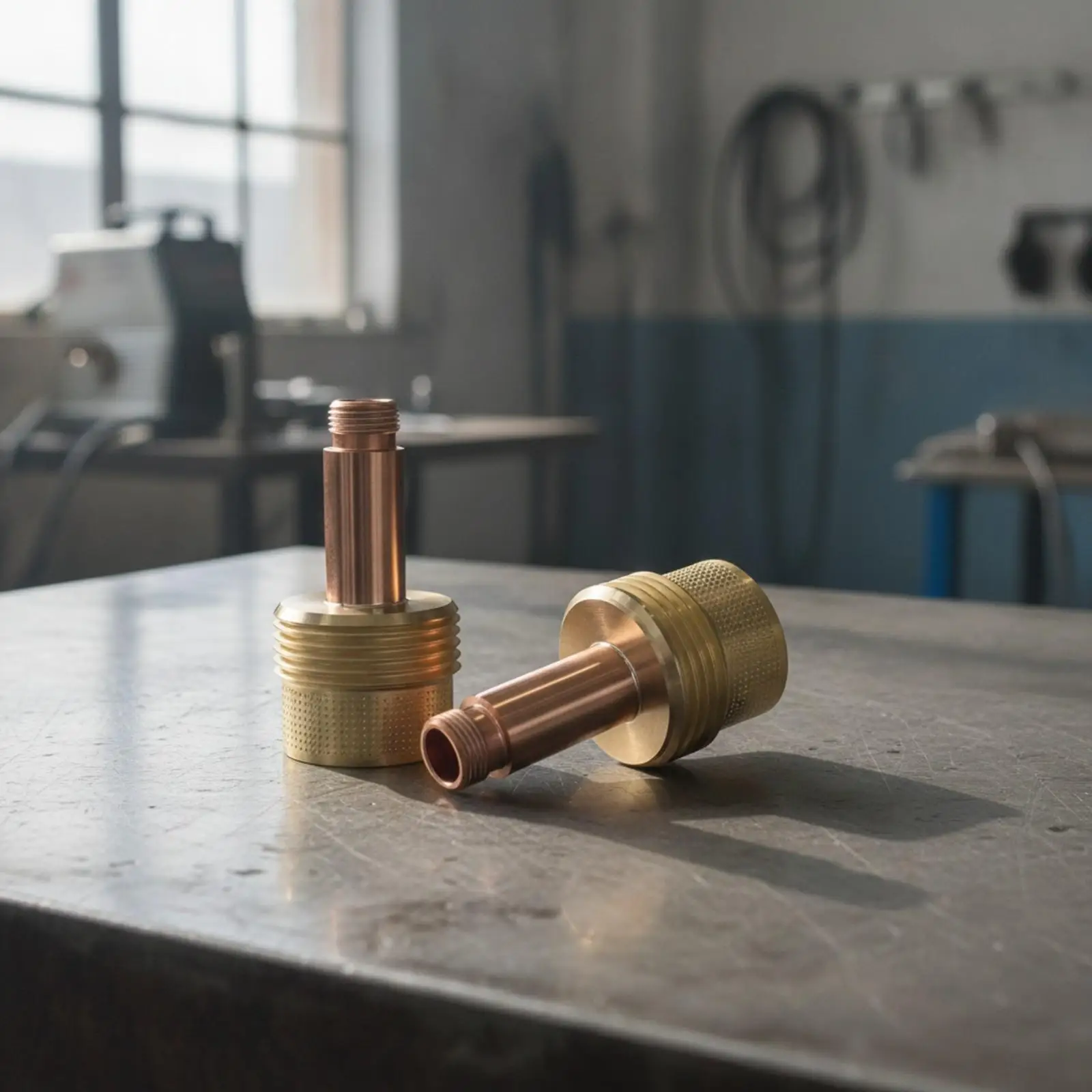 10 Pieces Gas Stream Component Impurity-Filtering Design Copper Joining-Torch Guide-Fluid Body for Welders, Fabrication Work