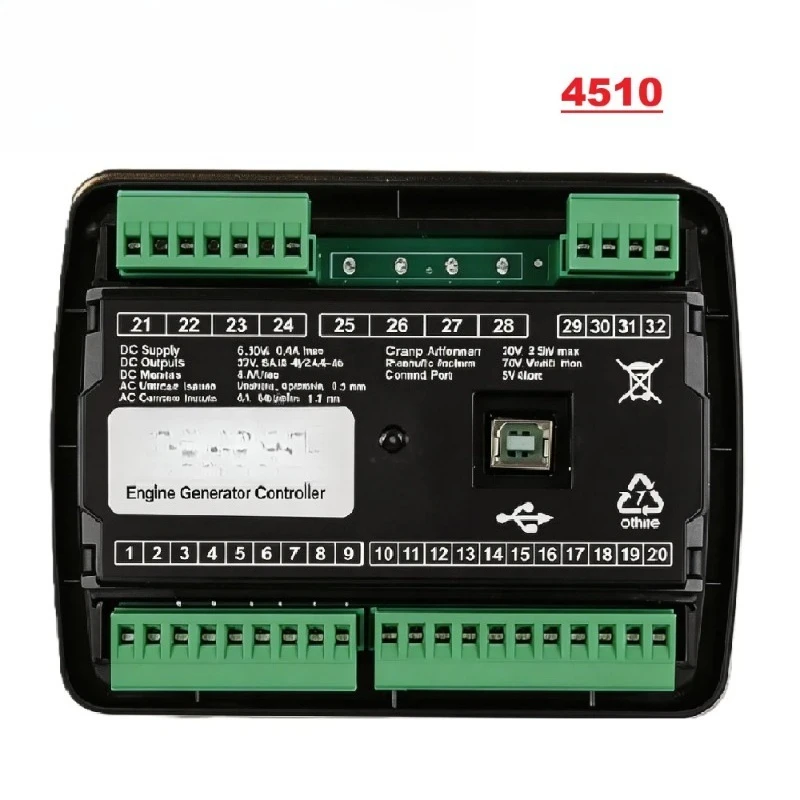 4520 AMF Auto Mains Failure Generator Control Module USB Replacement Panel for Diesel Generator Repair Parts