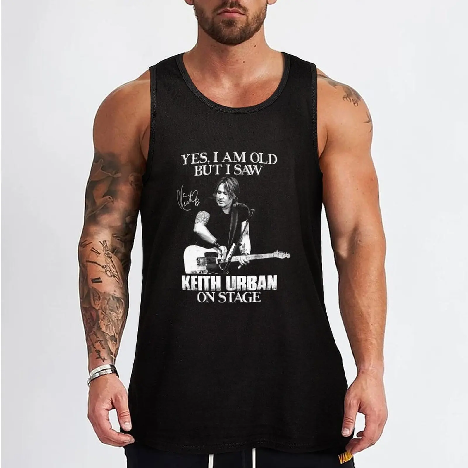 Yes I'm Old But I Saw Keith Art Uban On Stage Tank Top sleeveless Gym man