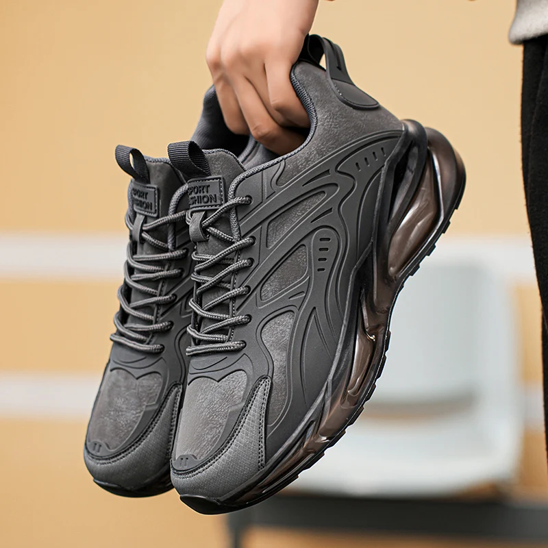 Men Shoes 2025 Casual Walk Air Cushion Marathon Breathable Lightweight Women\'s Comfortable Athletic Nonskid Sneakers