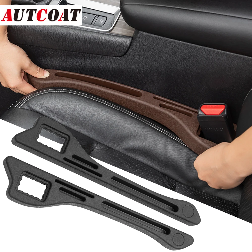 2Pcs Car Seat Gap Filler Fit Gap，Car Gap Filler Prevent Things from Falling Between Seat and Center Console, Car Accessories