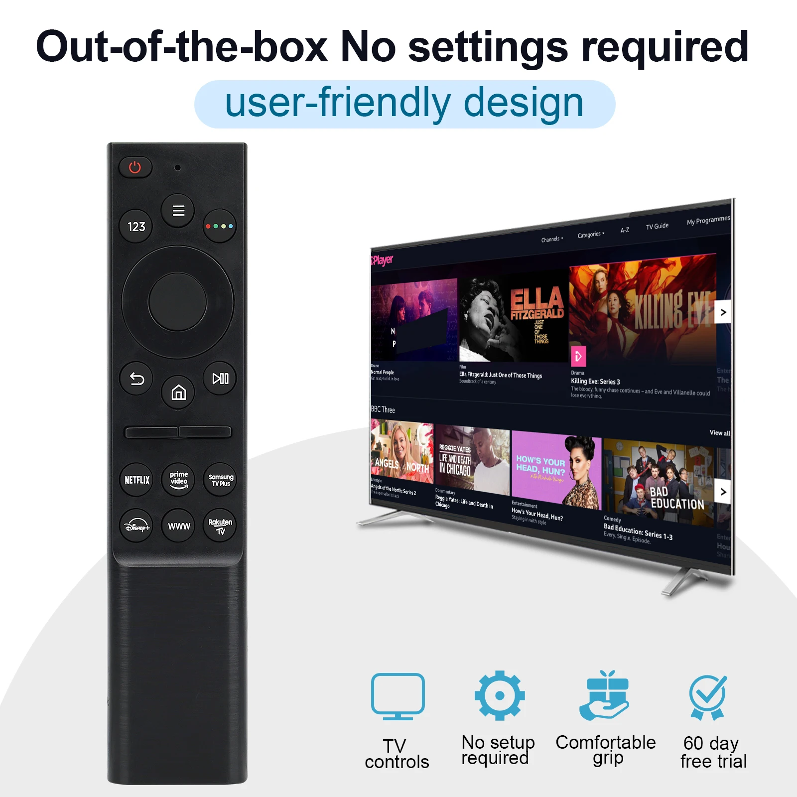 Universal Remote Control Suitable for All Samsung Tv Remote Controls, Compatible with All Samsung Smart Tvs Uhd Qled the Frame 4 image 2