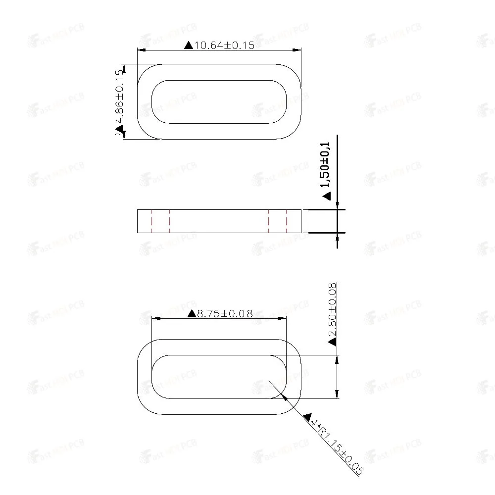 Type-C Charging Port Waterproof Seal Ring Kit Silicone O-Ring Elliptical Gasket for Phone Repair Dust Proof Moisture Protection