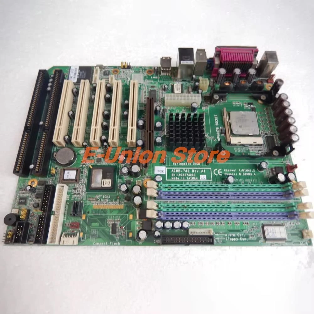 AIMB-742 REV A1 2*ISA Industrial Control Board Server Motherboard LGA478 Works Perfectly