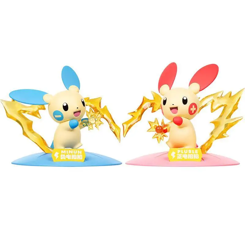 figurines-pokemon-plusle-et-minun-ornements-mignons-de-petite-taille-jouets-de-collection-d'anime-jolie-decoration-pikachu-pour-les-fans-et-les-enfants