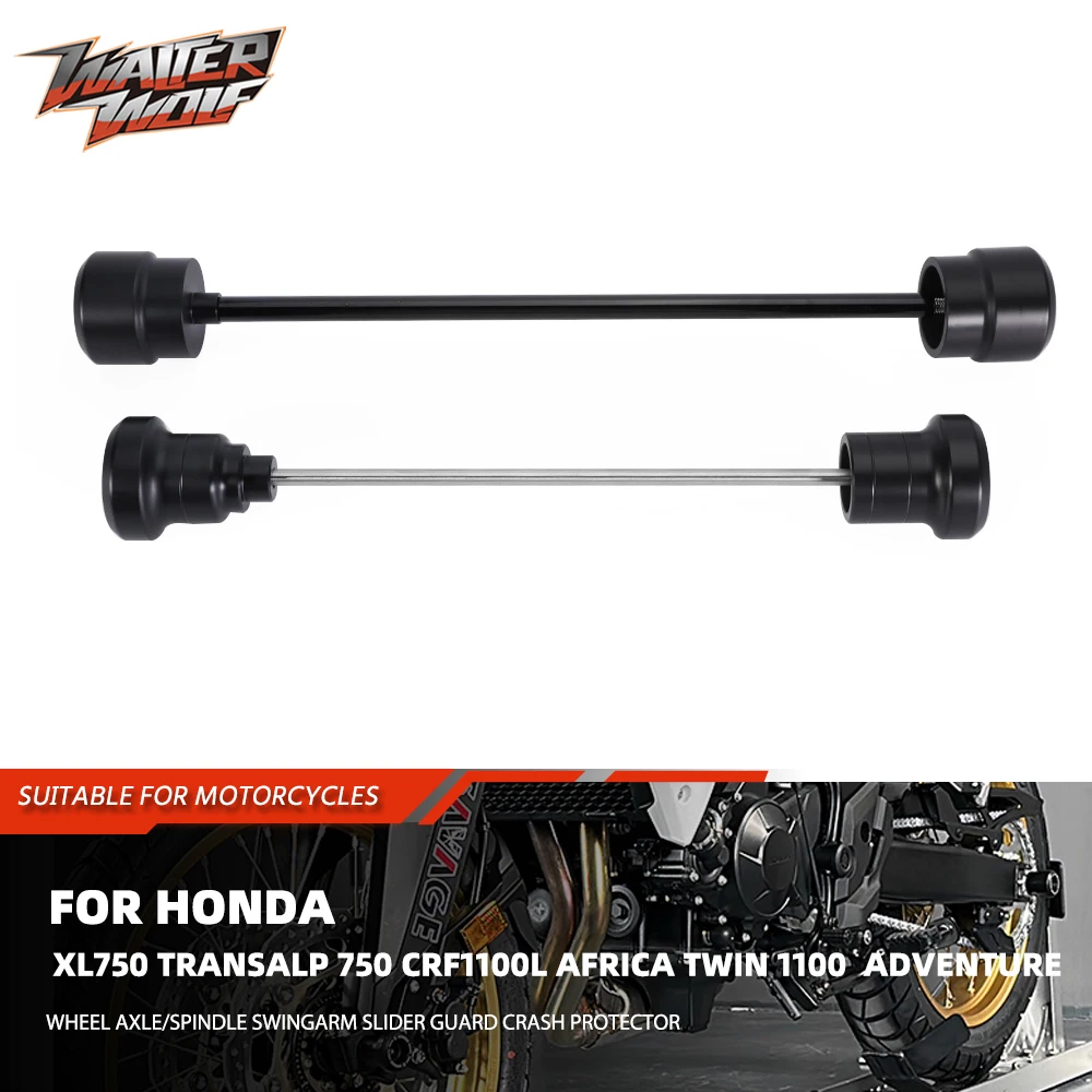 

2024 XL750 Motorcycle Front Rear Fork Axle Wheel Crash Sliders For Honda XL 750 Transalp 750 CRF1100L Swingarm Spindle Protector