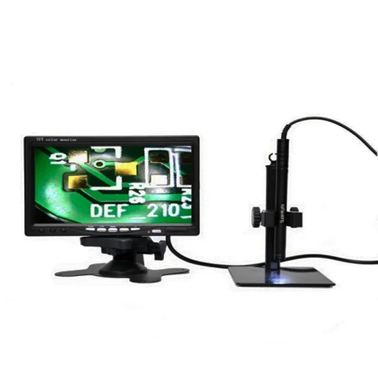 Supereyes B003A  1-200X Manual Focal AV Microscope TVL Video Endoscope For CCTV Monitor PCB Skin Check CMOS Borescope Magnifier