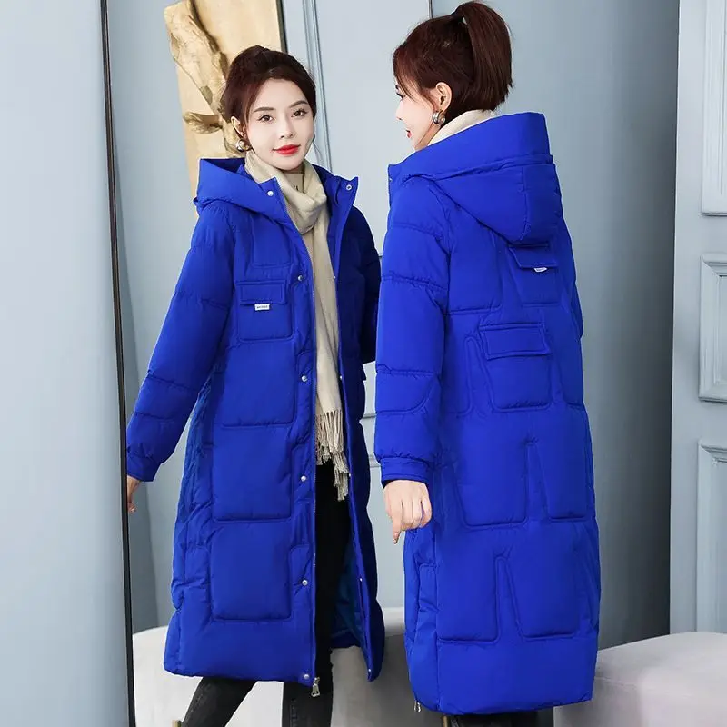 Parka Jacket Women's Thickened Down Cotton Coat Medium-length Stylish Winter Jacket LX219