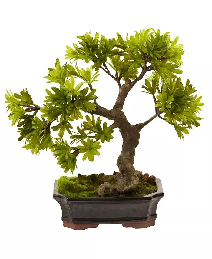 Glazed Ceramic Bonsai Lifelike Elegant and ornately Artificial Plant Tree