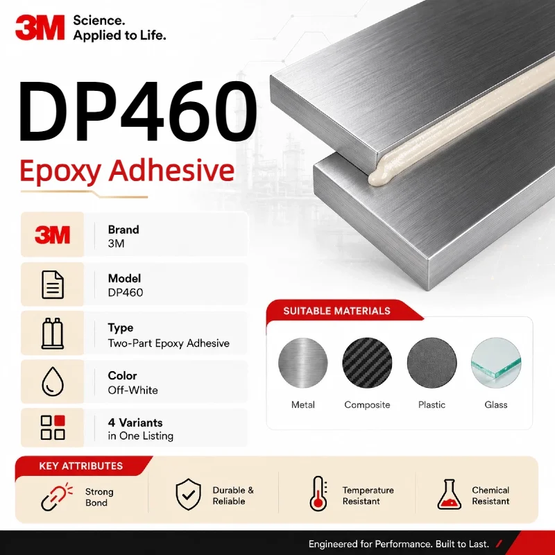 Original 3M DP460 Scotch Weld Epoxy Adhesive 50ML Liquid Structural Adhesive High Performance Epoxy Glue DP460NS DP460EG