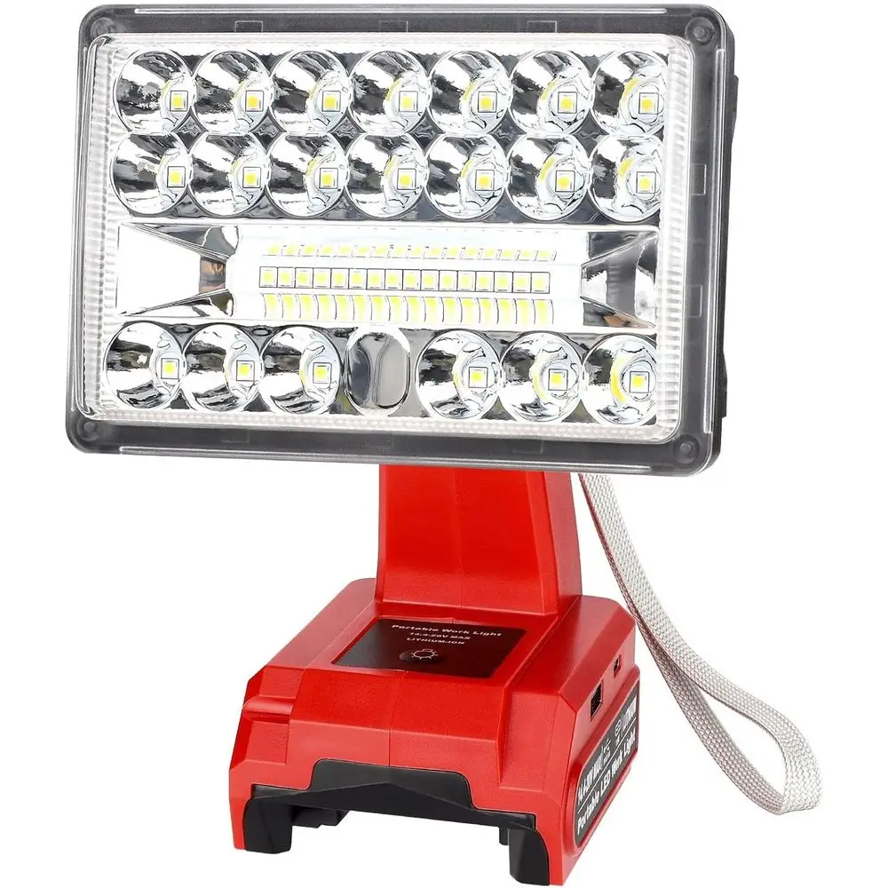

GRVODRTA 28W 2000LM CordlLED Work Light or M18 18V Battery Portable lood Lights or Outdoor Indoor Workshop Job Site, loodlight &