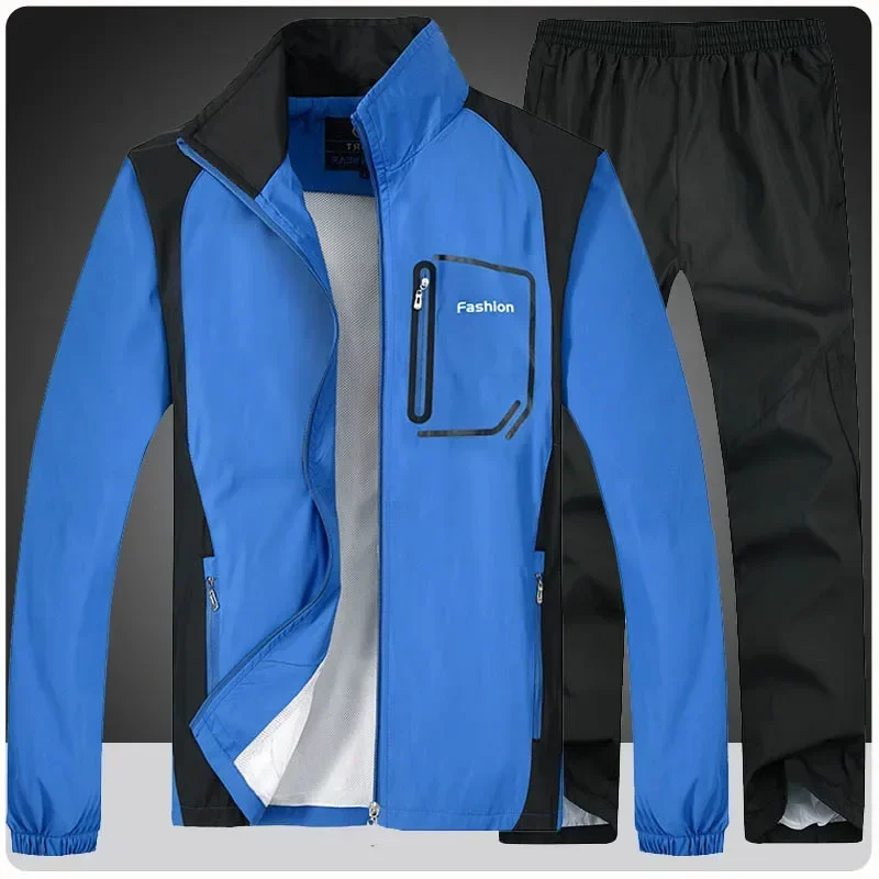 Men's Sweatsuit Tracksuit 2 Piece Jacket+Sweat Pants Outfit Long Sleeve Jogging Running Athletic Basketball Sports Suit Sets