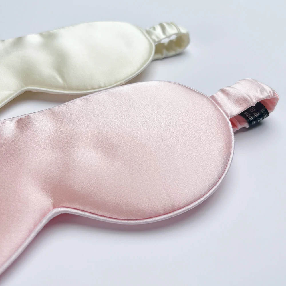 100% Mulberry Silk Sleep Mask for Man and Woman Eye Cover Large Blindfold for Total Blackout Size 20X8.5cm