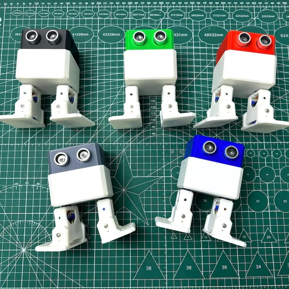 3D Printed Biped Walking Robot Kit Dancing Ultrasonic Sensor Arduino Compatible Educational Robot for STEM Learning DIY Kit Toys - view 3