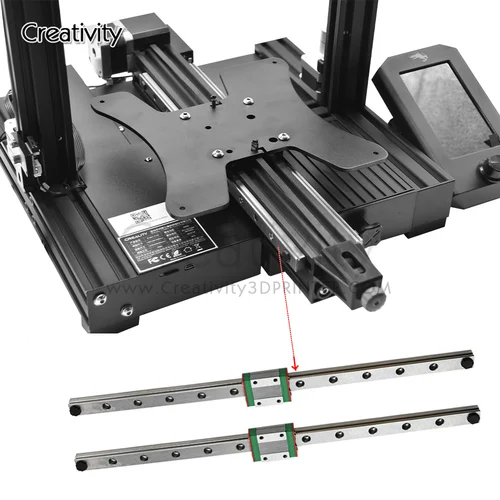 Imagen 2 del producto Ender3/V2/Pro actualización eje Y kit de carril lineal Dual MGN12H guía lineal de 300MM para Ender 3 Ender 3 V2 Ender 3 Pro impresora 3D CNC