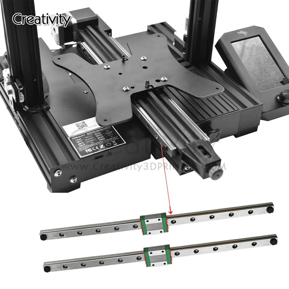 Ender3/V2/ Pro Upgrade Y-axis Dual Linear Rail kit MGN12H 300MM