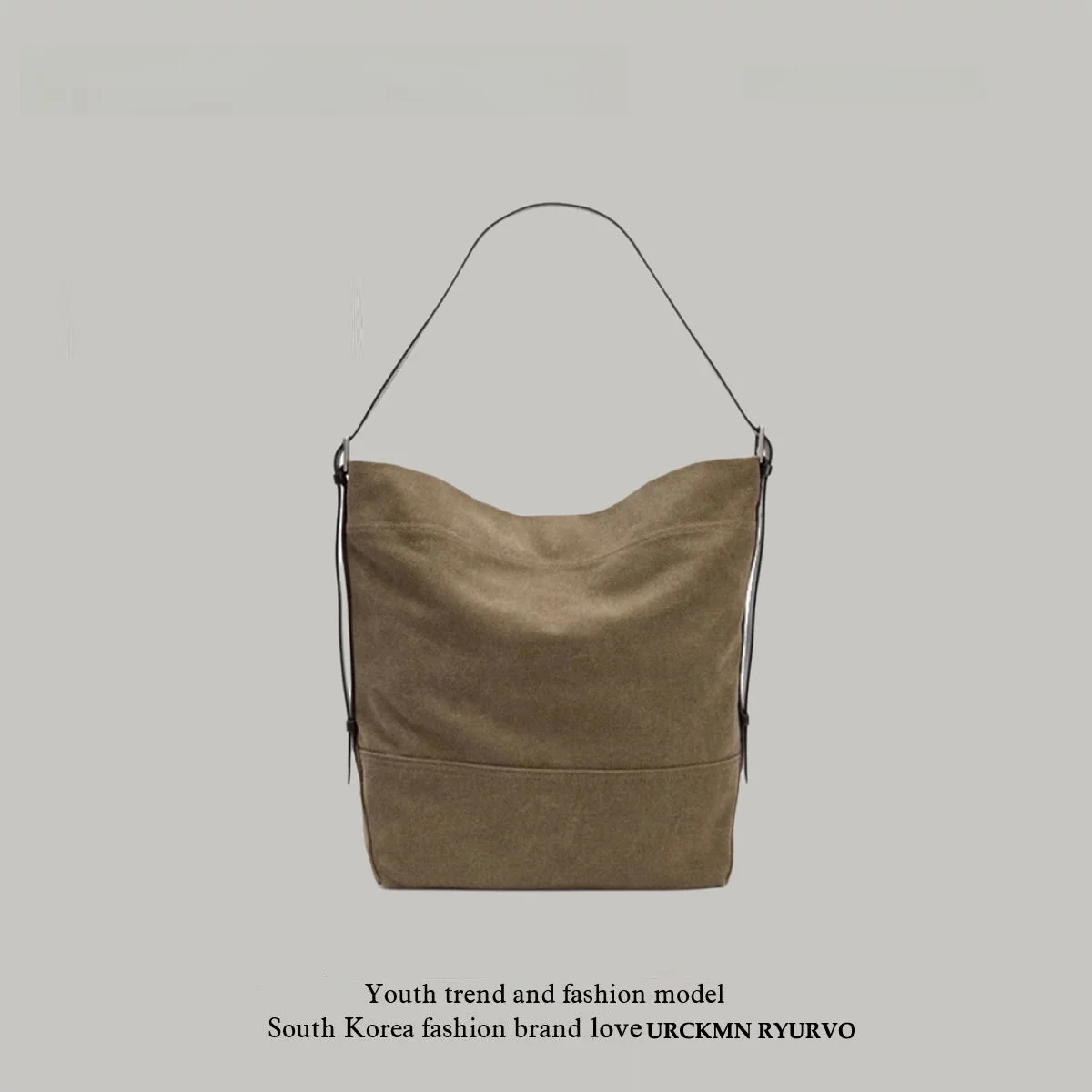 

ZAR FENDEN New Jennie Canvas Tote Bag Versatile Buet ape Large Capaci oulder Bag for Daily Use Soft Suede Material