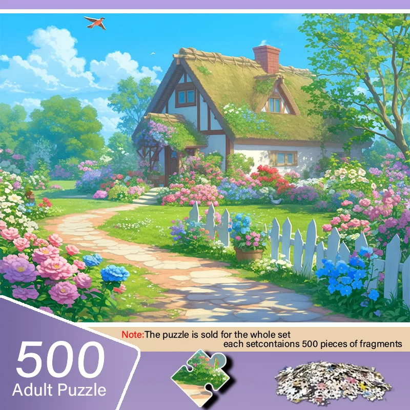 A Adult Mini Puzzle Box with Vibrant Courtyard Design - Scratch-Resistant, High Difficulty, Suitable for Adults, Family Entert