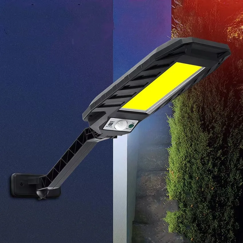 Solar Street Light Outdoor Rainproof Lamp Intelligent Induction LED Garden Lighting with Remote Control