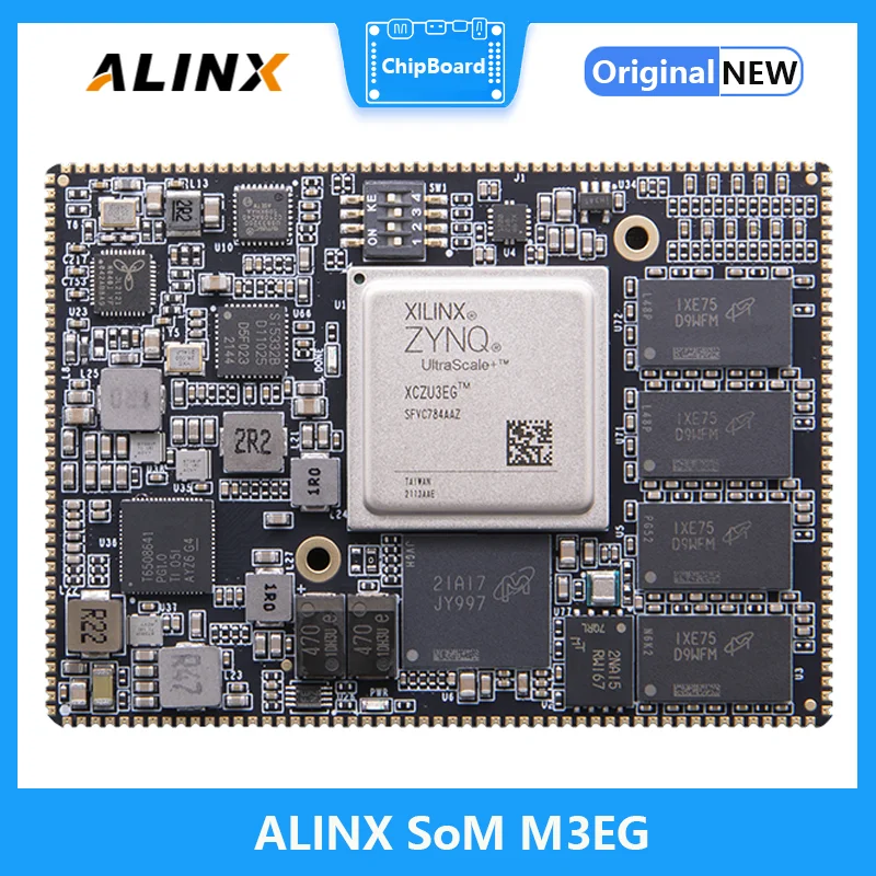 

ALINX SoM M3EG: Xilinx Zynq UltraScale+ MPSOC AI XCZU3EGSoM System on Module Stamp Hole