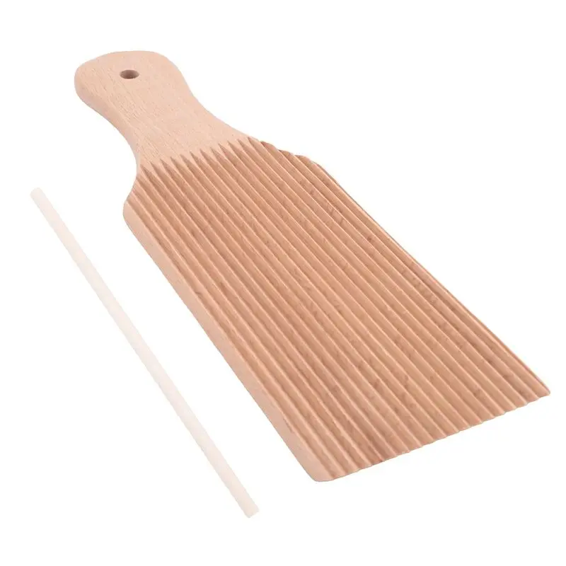 Noodles Wooden Butter Table And Popsicles Easily Make Homemade Pasta And Non-Stick Butter Pasta Board Gnocchi Roller Limited Tim
