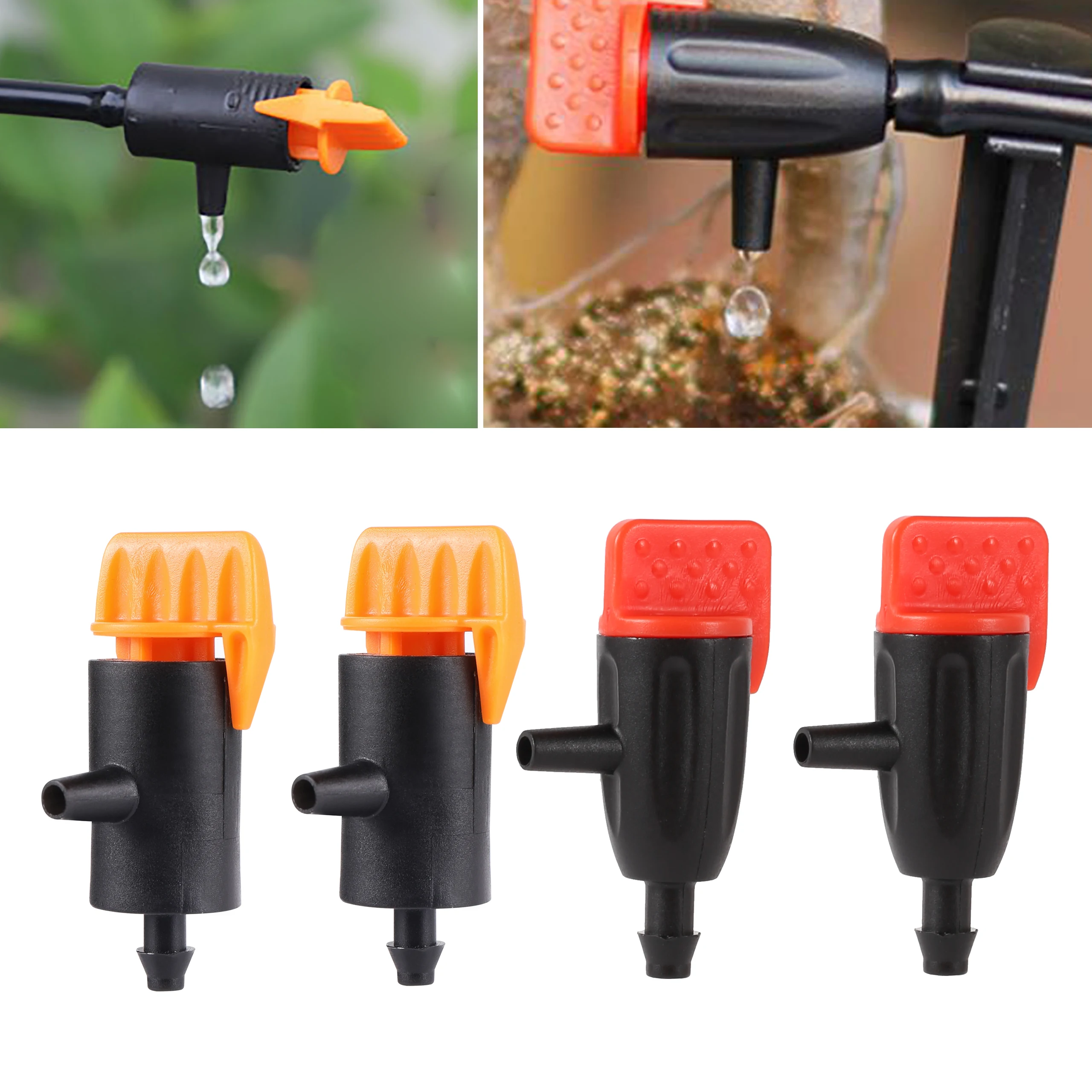 0~60L 0~40L Flow Adjustable Dripper Garden Micro Drip Irrigation Regulator Emitter Plants Vegetables Flower Root Watering Nozzle