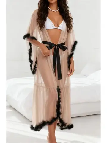 Transparent Womens Long Loungewear Transparent Loungewear